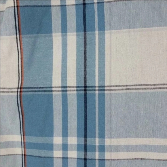 O'Neill M Blue Plaid Short Slv Button-Down Shirt - Picture 7 of 7